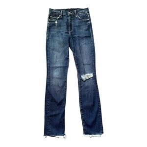 Mother High Waisted Looker Ankle Fray in Close To The Edge Size 24